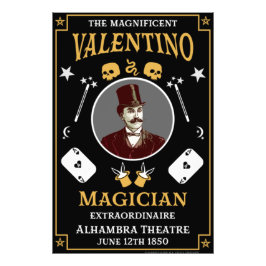 Klassischer Vintager viktorianischer Illutionist Fotodruck