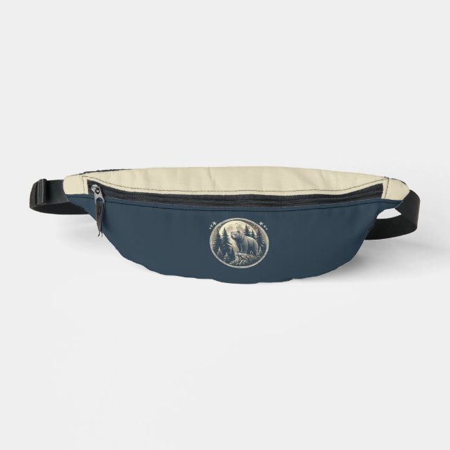 Klassischer/Vintager Wildbär Bauchtasche (Vorderseite)