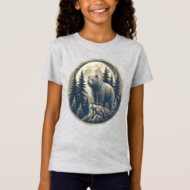 Klassischer/Vintager Wildbär T-Shirt (Vorderseite)