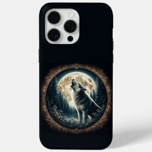 Klassischer, Vintager Wolf und Mond Case-Mate iPhone Hülle