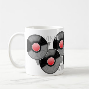 Klassischer Vinyl-Schallplatten-Becher Tasse