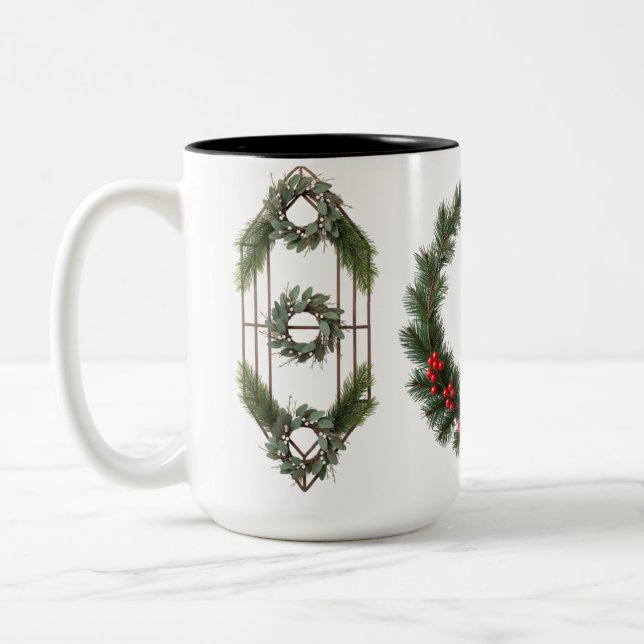 Klassischer Waldbrand mit zwei Tonen Tasse - rusti (Links)