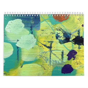 Klassischer Wandkalender der abstrakten Kunst