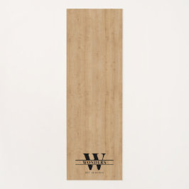 Klassischer weicher Licht Holz Druck Ahorn Yogamatte