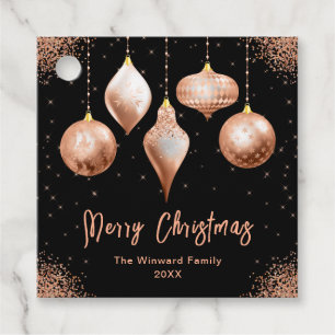 Klassischer Weihnachten-Roségold-Schmuck Geschenkanhänger