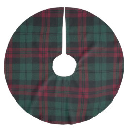 Klassischer Weihnachts-Baumschürze im Karomuster Polyester Weihnachtsbaumdecke