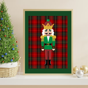 Klassischer Weihnachts-Nussknacker-Kunst-Druck Poster