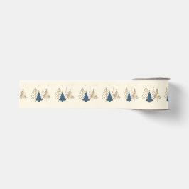 Klassischer Weihnachtsbaum Elfenbein Ripsband