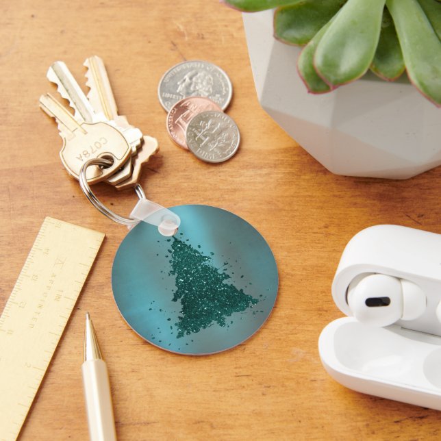 Klassischer Weihnachtsbaum | Gorgeous Bold Kelly G Schlüsselanhänger (Schreibtisch)