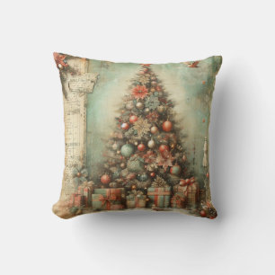 Klassischer Weihnachtsbaum-Kissen Kissen