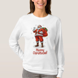 Klassischer Weihnachtsmann bringt Weihnachtsgesche T-Shirt