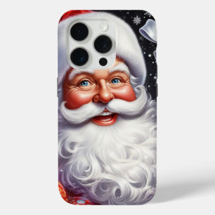 Klassischer Weihnachtsmann mit Geschenk & Verzieru Case-Mate iPhone Hülle