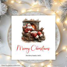 Klassischer Weihnachtsmann Moderner gemütlicher We