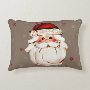 Klassischer Weihnachtsmann stellen gegenüber Dekokissen