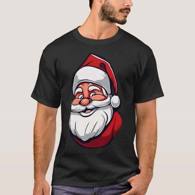 Klassischer Weihnachtsmann T-Shirt (Vorderseite)