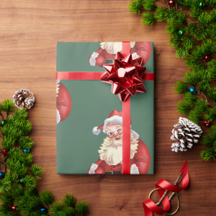 Klassischer Weihnachtsmann Weihnachten Geschenkpapier