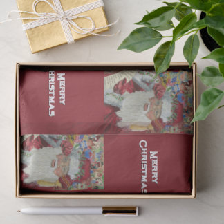 Klassischer Weihnachtsmann - Zweimal frohe Weihnac Seidenpapier