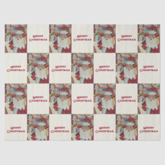 Klassischer Weihnachtsmann - Zweimal Urlaub in Wei Seidenpapier