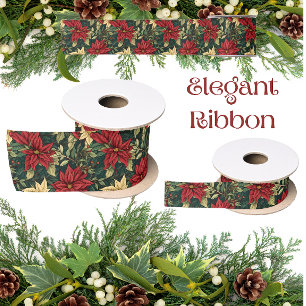 Klassischer Weihnachtsstern im Stil von William Mo Satinband