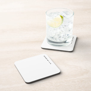 Klassischer weißer Minimalschwarzer, feiner vertik Getränkeuntersetzer