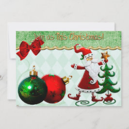 Klassischer Whimsey Weihnachtsabend Einladung