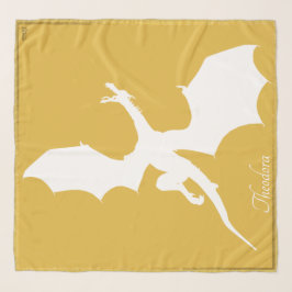 Klassischer White Gold Flighting Dragon Scarf Schal