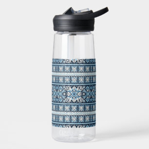 Klassischer Winter-Schnee Fair Isle/Musterstricken Trinkflasche