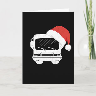Klassischer Wohnmobil-Weihnachtsgeschenkhut Karte