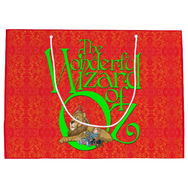 Klassischer Zauberer Oz Weihnachts Große Geschenkt Geschenktüte (Rückseite)