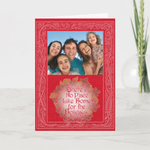 Klassischer Zauberer Oz Weihnachtskarte RED Feiertagskarte