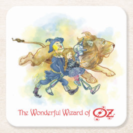 Klassischer Zauberer von Oz No Rings auf meiner Ti Rechteckiger Pappuntersetzer