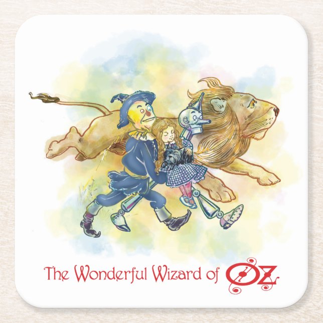 Klassischer Zauberer von Oz No Rings auf meiner Ti Rechteckiger Pappuntersetzer (Vorderseite)