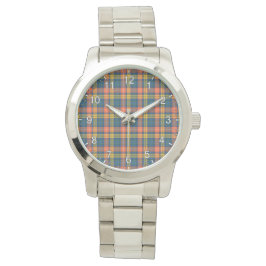 Klassischer Zeitloser Clan Buchanan Tartan Kariert Armbanduhr