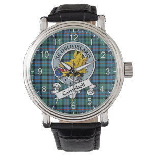 Klassischer zeitloser Clan Campbell von Cawdor Alc Armbanduhr