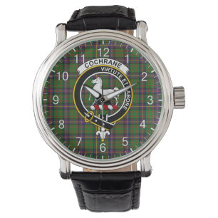 Klassischer Zeitloser Clan Cochrane Jagd Tartan Ba Armbanduhr