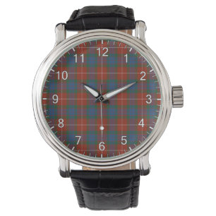 Klassischer Zeitloser Clan Fraser Alter Tartan Kar Armbanduhr