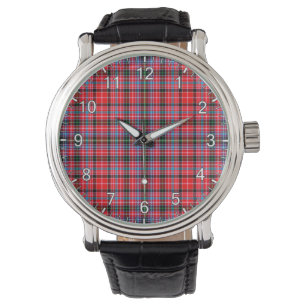 Klassischer Zeitloser Clan Udny Tartan Karierte Ge Armbanduhr