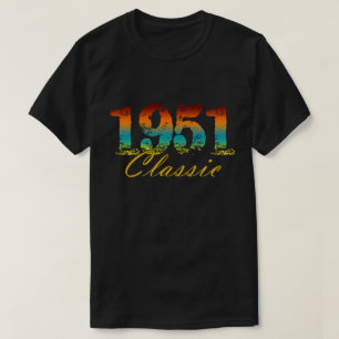 Klassisches 1951 T-Shirt Geboren 1951 Geburtstagsg