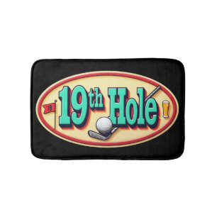 Klassisches 19. Loch Golf Bad Spaß Badematte