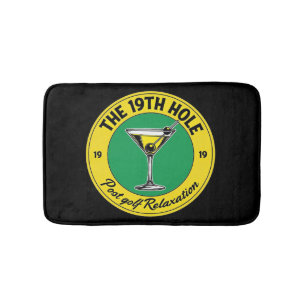 Klassisches 19. Loch Golf Bad Spaß Badematte