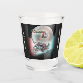 Klassisches 3D-Motorrad Schnapsglas