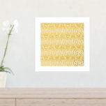 Klassisches Abstraktes Art Deco Square Fan Muster  Foliendrucke<br><div class="desc">Schöne,  elegante und schlichte reale Goldfolie bedruckt abstrakte Kunst Deko Stil quadratische Fanmuster.</div>