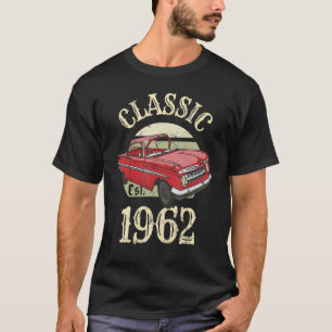 Klassisches älteres Auto Vintage 1962 Geburtstag T-Shirt