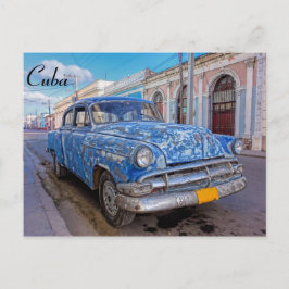 Klassisches amerikanisches Auto in Cienfuegos, Kub Postkarte