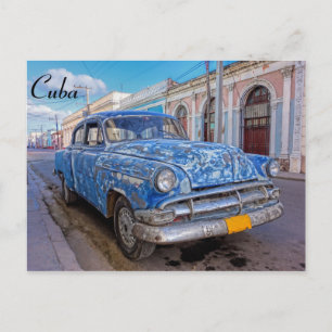 Klassisches amerikanisches Auto in Cienfuegos, Kub Postkarte