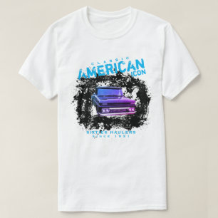 Klassisches amerikanisches Icon holt 60 Hauler auf T-Shirt