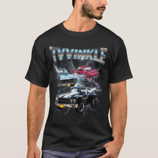Klassisches amerikanisches Muscle-Car-Blitz-Design T-Shirt