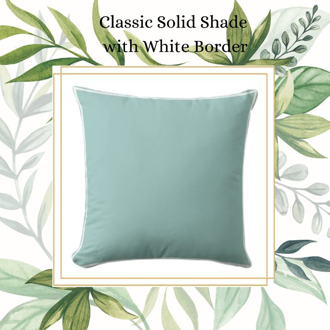 Klassisches Antiquitätenblau mit weißem Trimm Kissen (Von Creator hochgeladen)