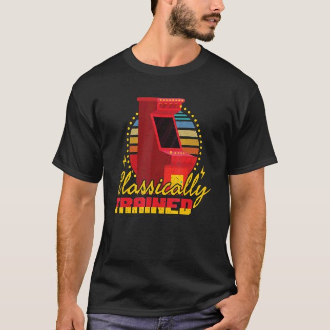 Klassisches Arcade Gamer Retro Games Gamin T-Shirt (Vorderseite)
