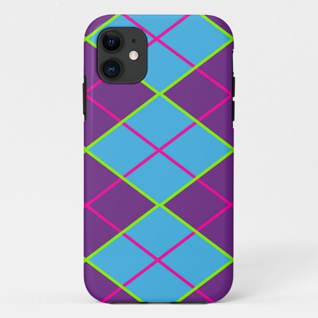 Klassisches Argyle-Muster Case-Mate iPhone Hülle (Rückseite)